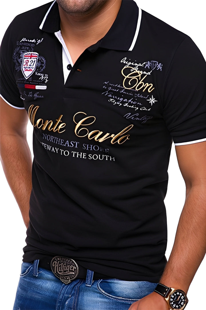 Brent - Komfortables Poloshirt mit Muster für Herren