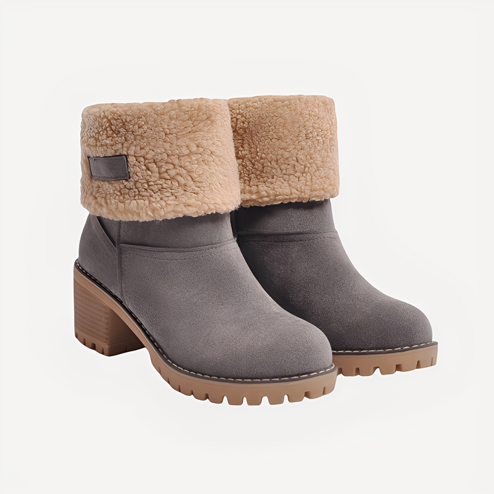 Claudia - Stylische, warme Winterstiefel mit Absatz für Damen