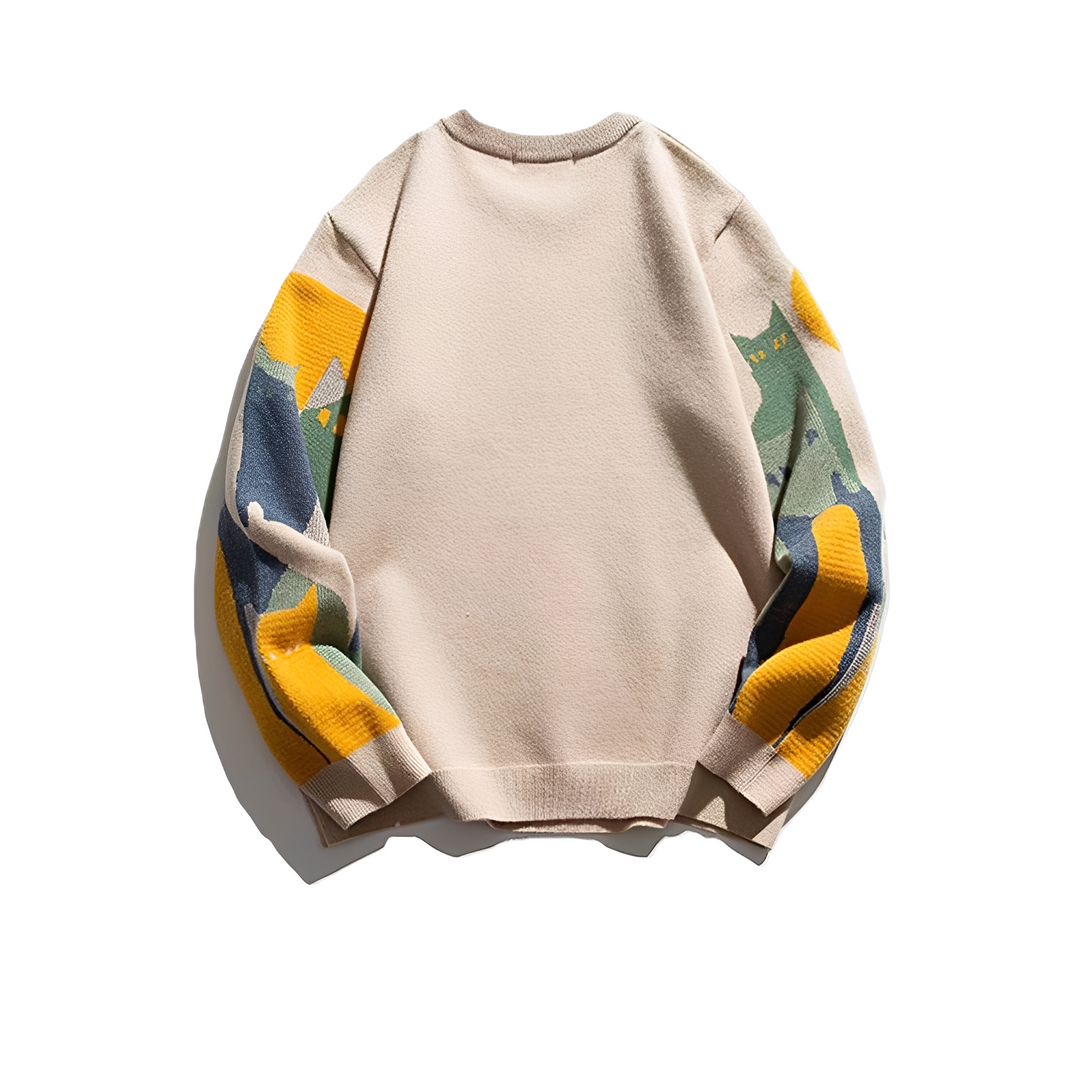 Jerome - Gemütlicher Herrenpullover mit Druck