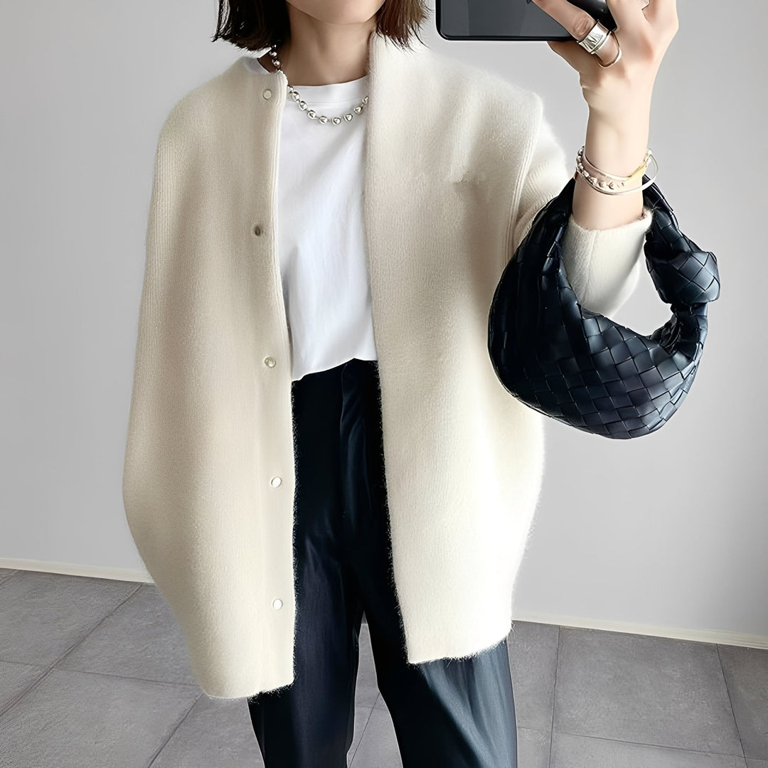 Michele - Bequemer Wintermantel mit Knöpfen für Damen