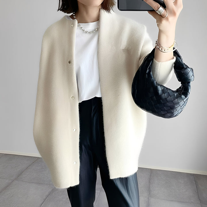 Michele - Bequemer Wintermantel mit Knöpfen für Damen