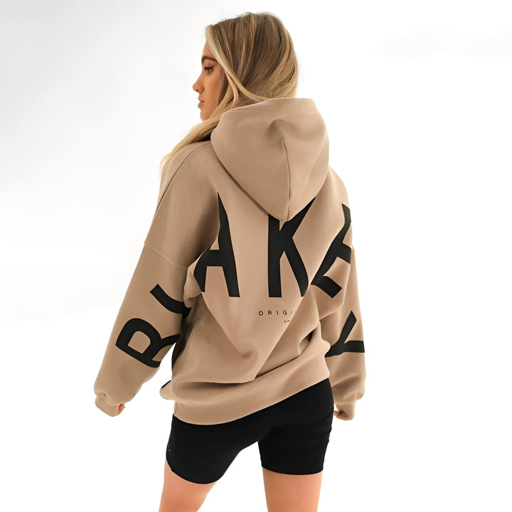 Amanda - Warme Kapuzenjacke mit trendigem Muster für Damen