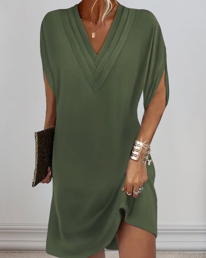 Chana - Elegantes Kleid mit Schlitzärmeln