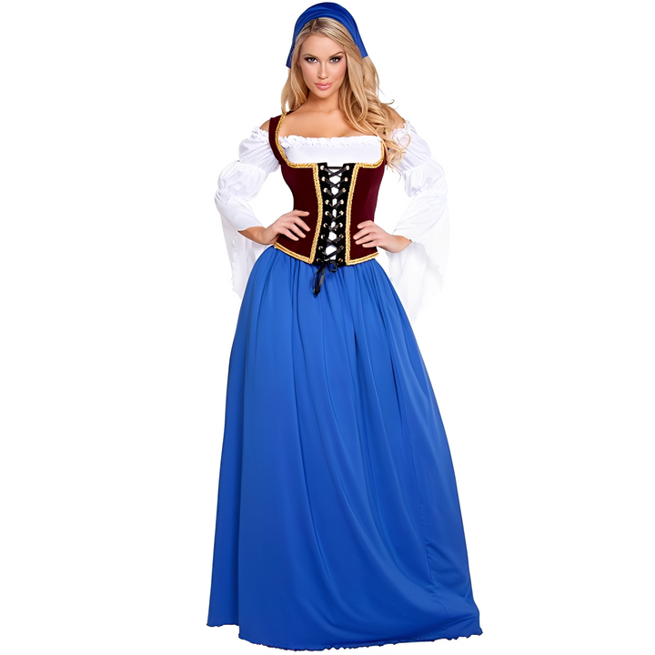 Katelynn - Retro-Oktoberfest-Langes Kleid für Damen