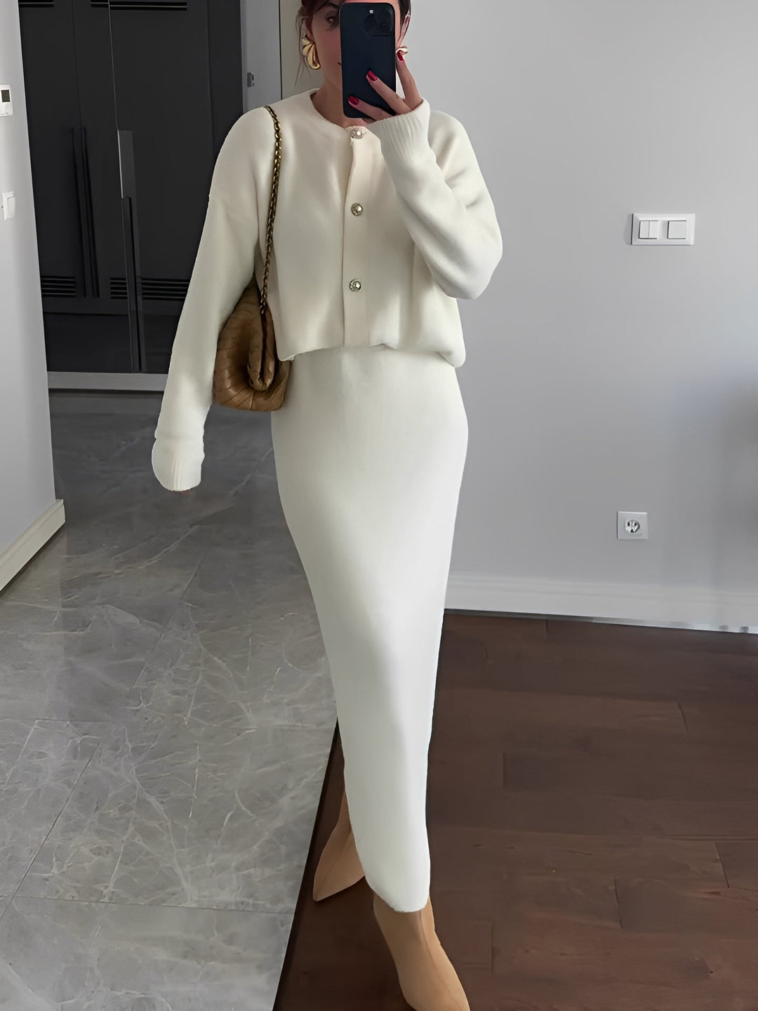 Cecilia - Elegantes Set aus Jacke und Rock für Damen