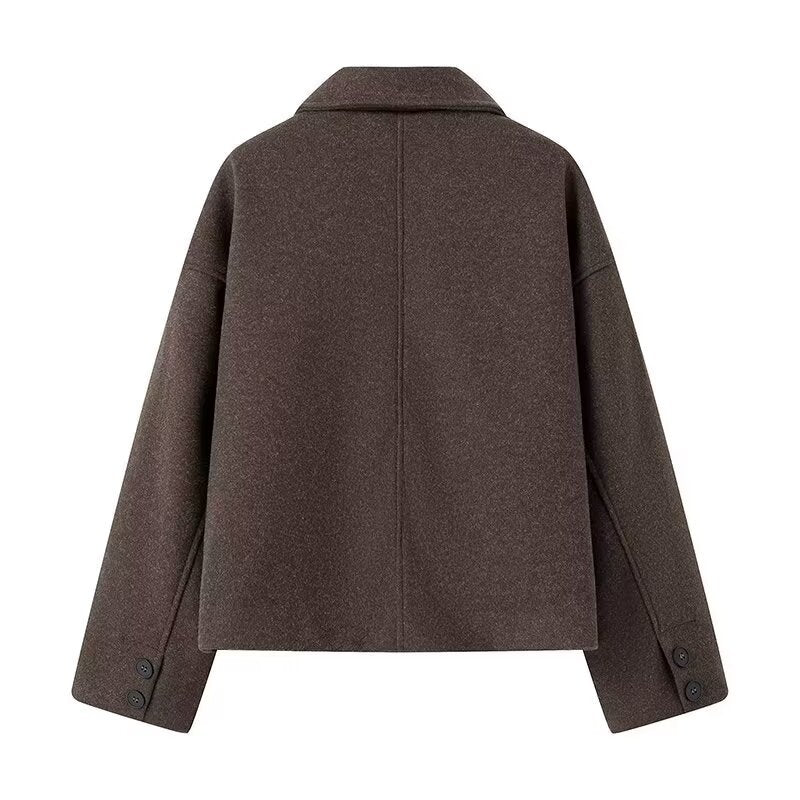 Adeline - Eleganter Damenmantel im Oversize-Stil