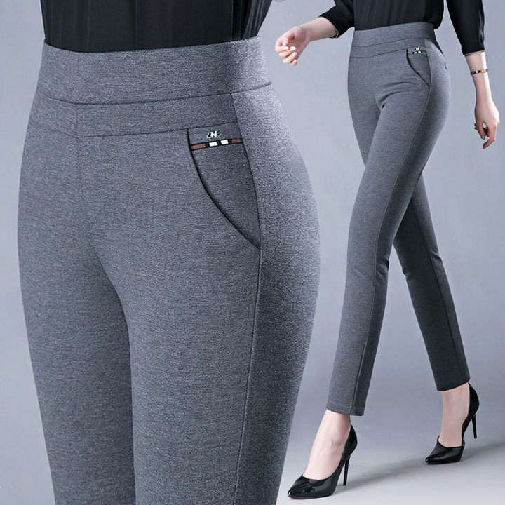 Athena - Elegante stretchige Damenhose mit hohem Bund