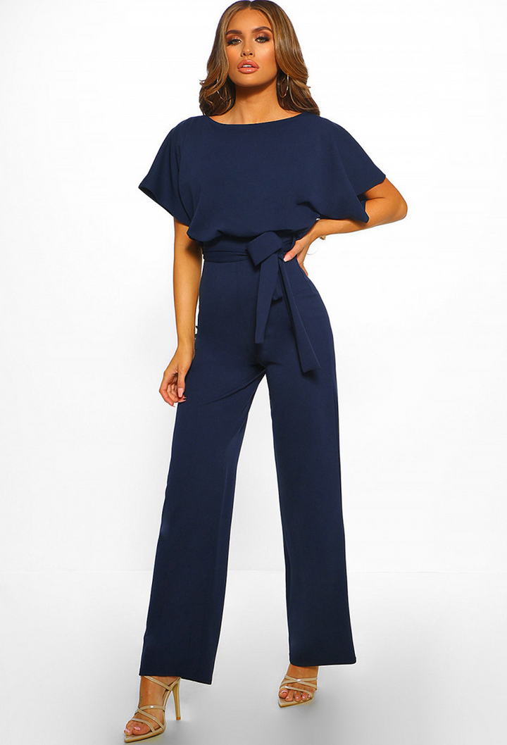 Arline - Eleganter Damen-Jumpsuit mit Bindegürtel