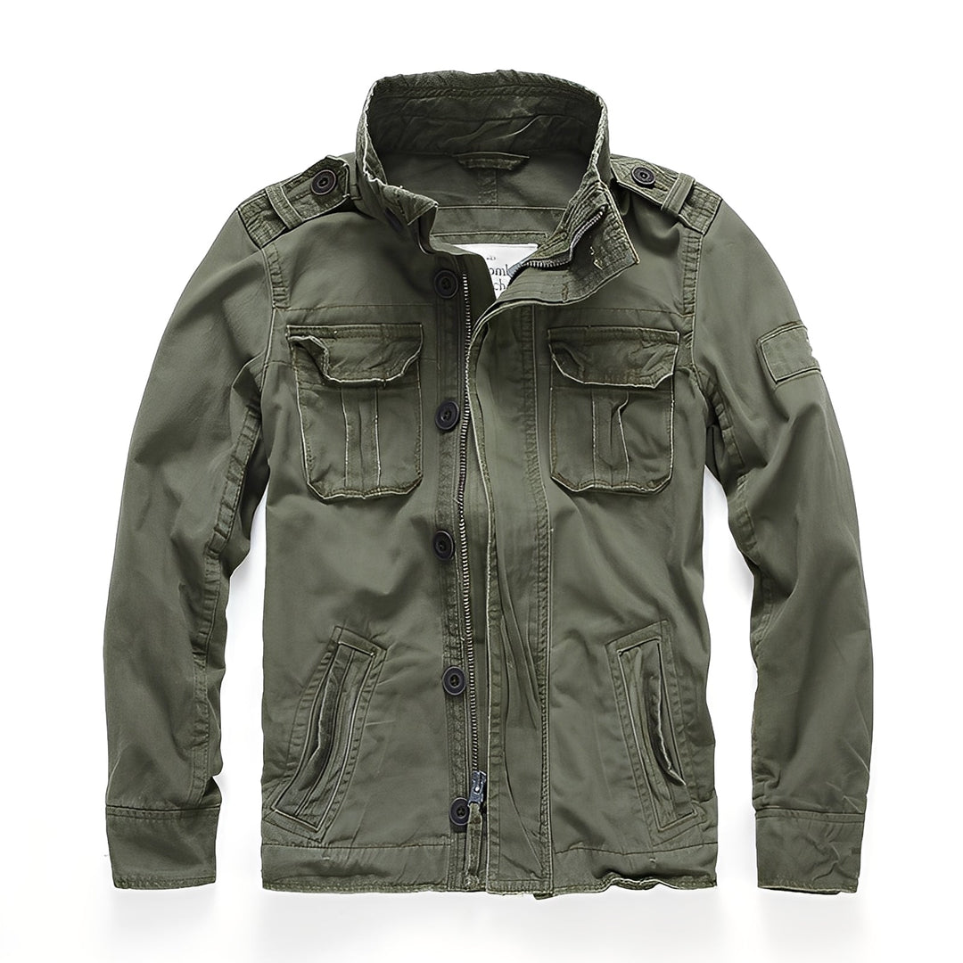 Trenton - Klassische Herrenjeansjacke mit Taschen