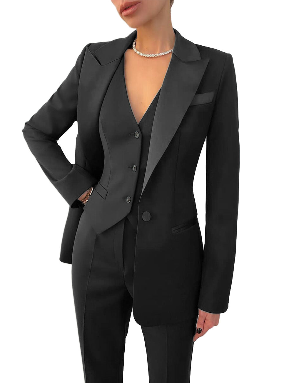 Keanna - Formelles dreiteiliges Damen-Business-Outfit
