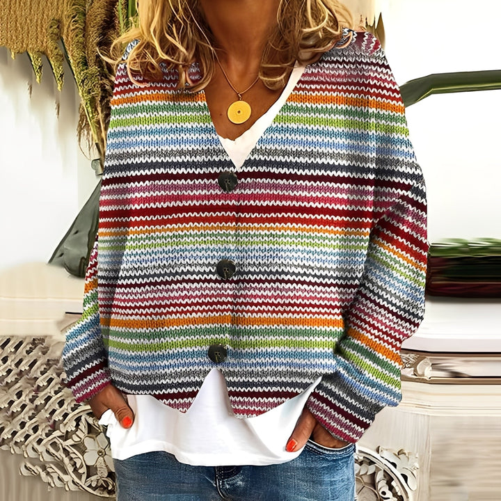 Nydia - Gemütlicher, weicher Damenpullover mit Muster