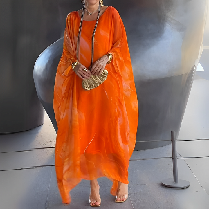 Emory - Zeitgemäßes Damenkleid aus Seidenchiffon