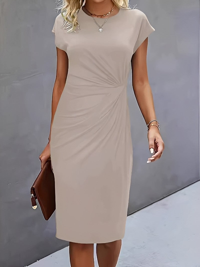 Jacqueline - Elegantes, gerafftes Bodycon-Kleid für Frauen