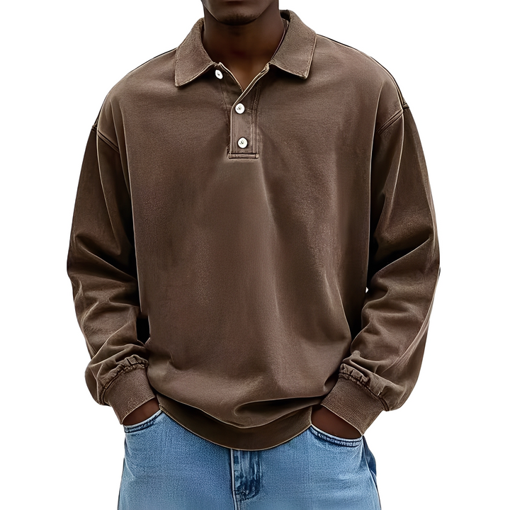 Chris - Klassisches, dickes Herren-Langarmshirt