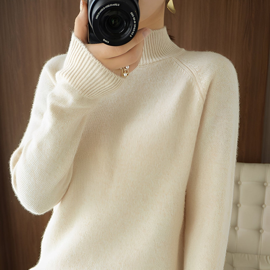 Ulyssa - Eleganter Damen-Kaschmir-Rollkragenpullover