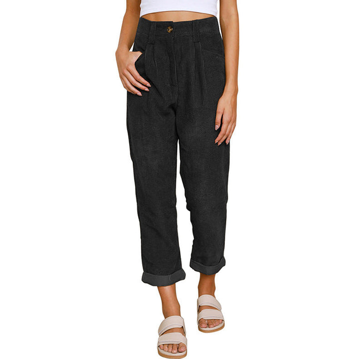 Chelsie - Bequeme Damen-Cordhose mit hohem Bund