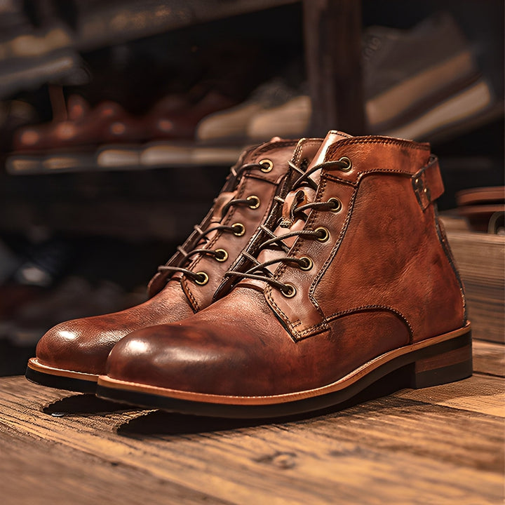 Chester - Vintage Martin Lederstiefel für Männer