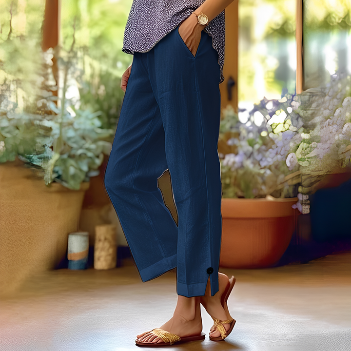 Kassia - Bequeme Sommerhose für Damen aus Leinen