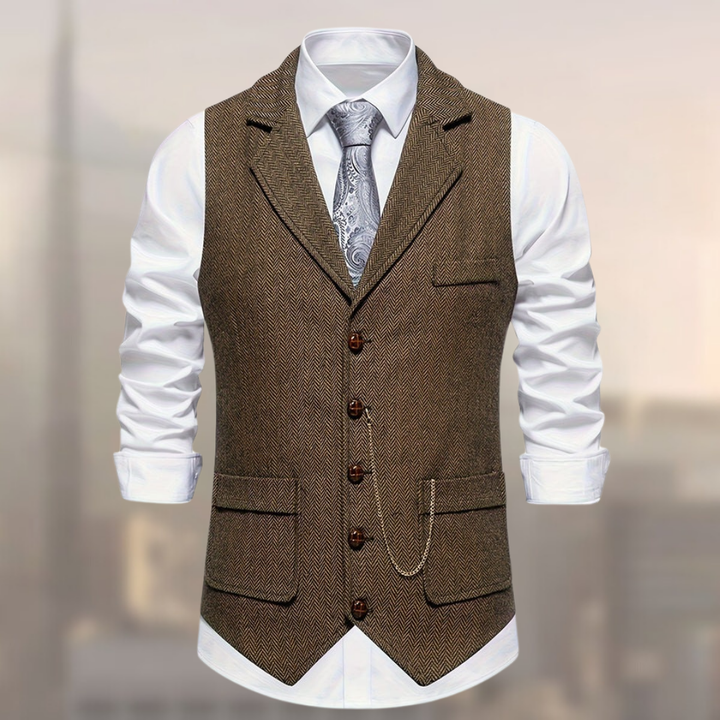 Lincoln - Gilet Chevron Retro Modern