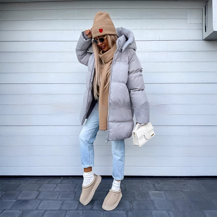 Catharine - Modische, gefütterte Damen-Parka-Jacke