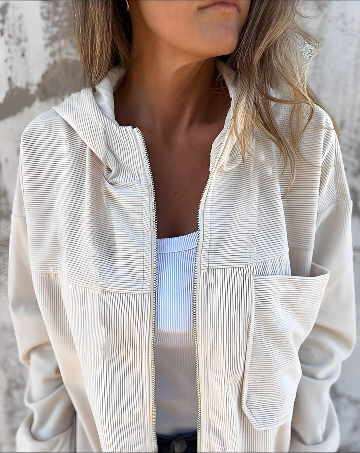 Gillian - Bequeme Cordjacke mit Kapuze für Frauen