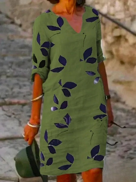 Carla – Elegantes Blumenkleid für lässigen Chic