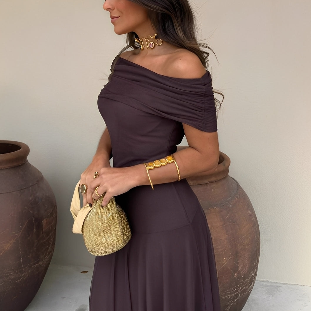 Eunice - Damen-Maxikleid aus elegantem Mesh