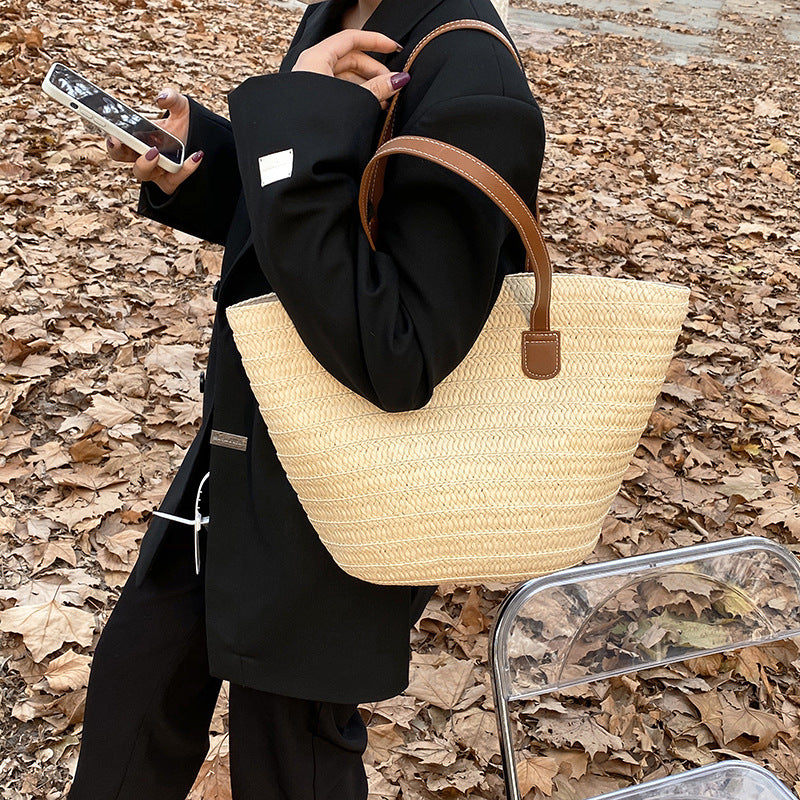Shelley - Modische Strohtasche für Damen