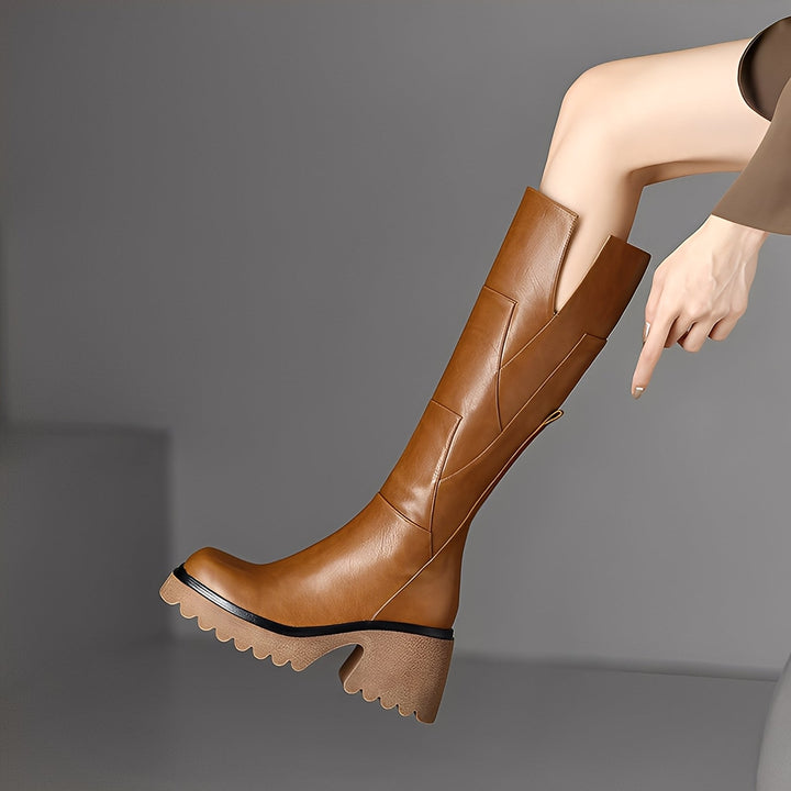Madelaine - Bequeme und langlebige Lederstiefel mit Reißverschluss für Damen