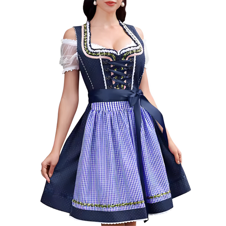 Ericka - Schickes, reizvolles Oktoberfest-Mini-Dirndl für Damen