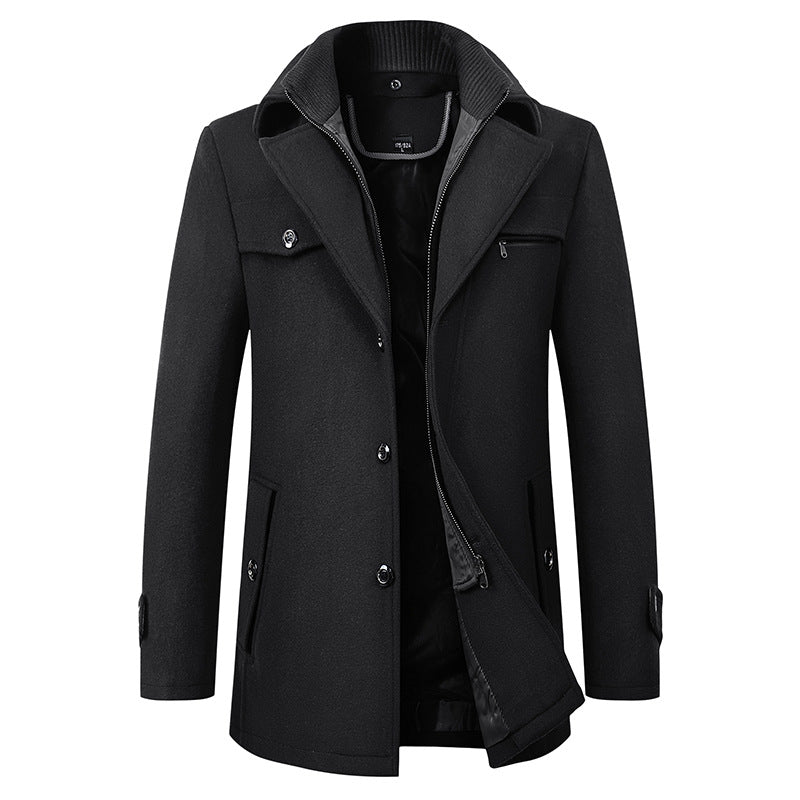 Kellan - Eleganter Herrenmantel aus Wolle für den Winter
