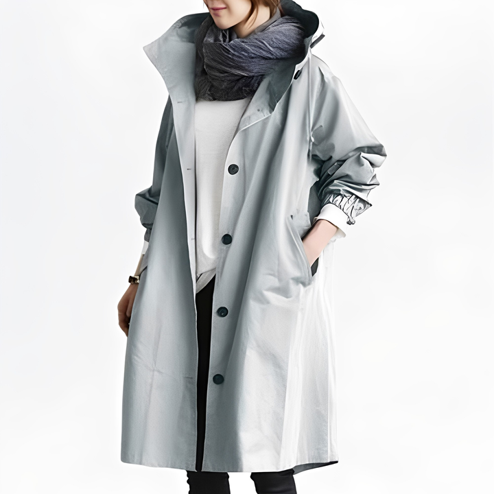 Giselle - Frauen-Regenjacke mit Kapuze, wasserfest