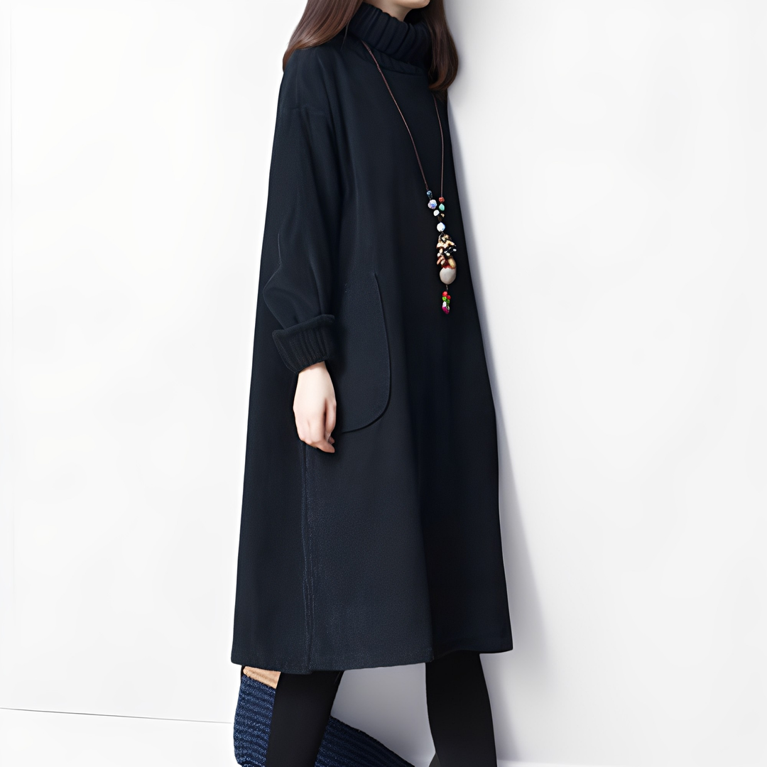 Elouise - Weites Cordkleid mit Taschen für Damen