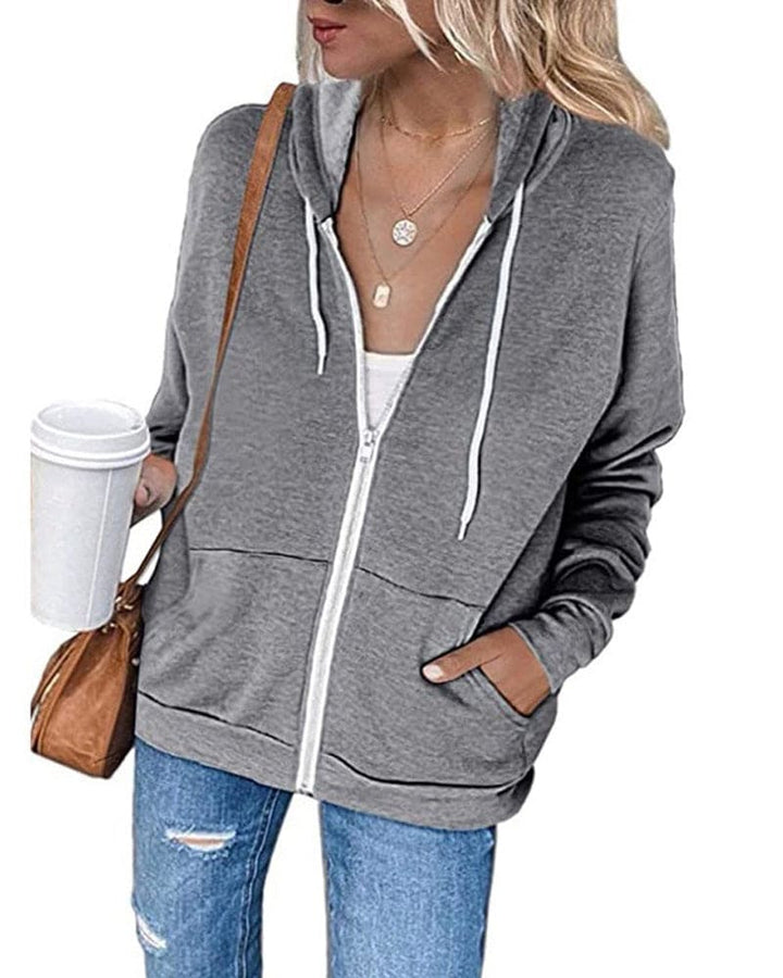 CloudZip - Weiche Baumwoll-Mischung Sweatshirt
