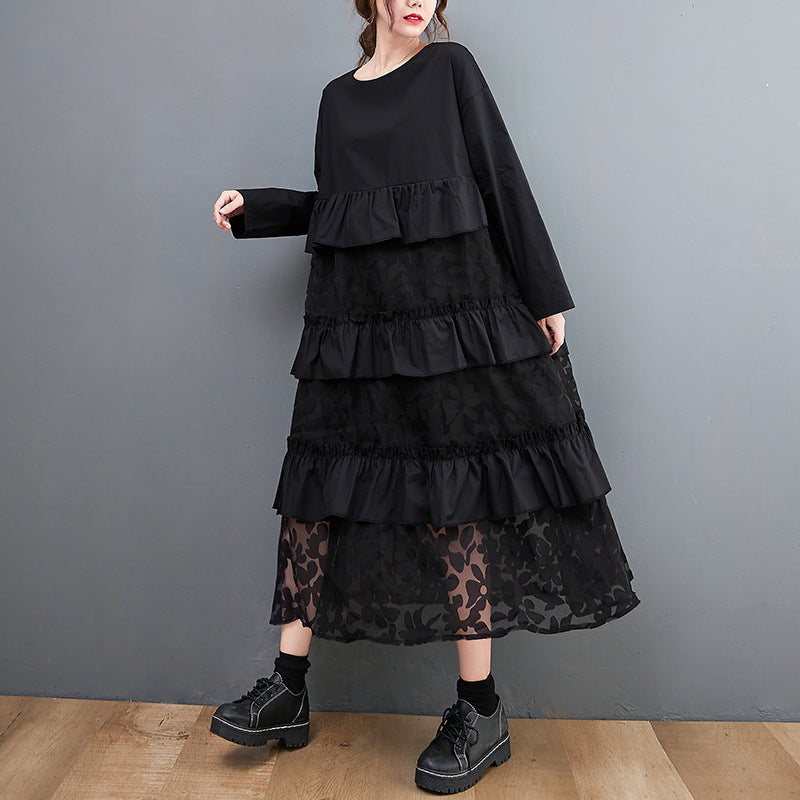 Lauryn - Weites Boho-Kleid mit Rüschen für Frauen