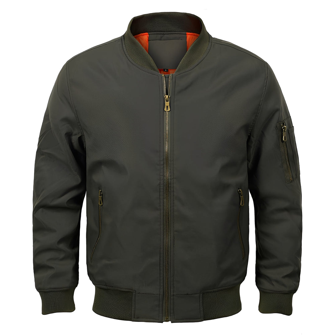 Maynerd - Herren-Bomberjacke mit Reißverschluss-Taschen