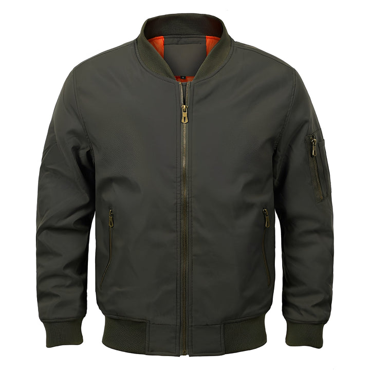 Maynerd - Herren-Bomberjacke mit Reißverschluss-Taschen
