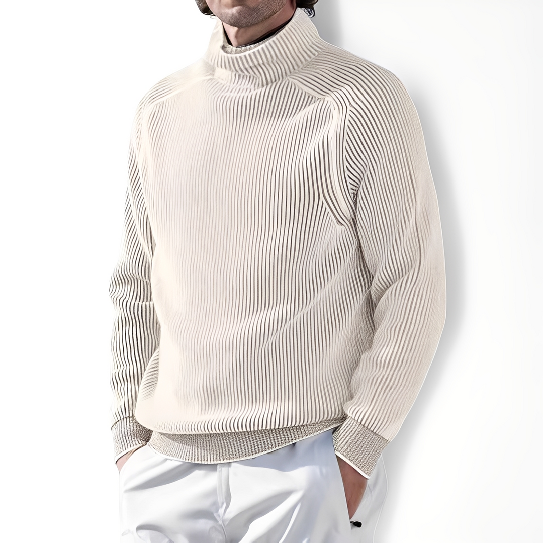 Jarrett - Herren Kaschmirpullover mit hohem Kragen