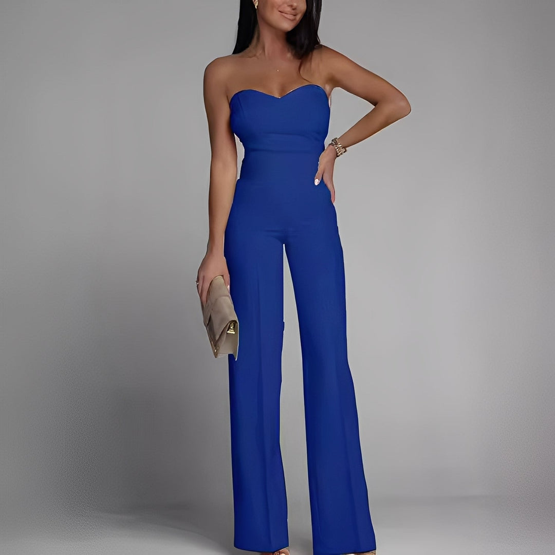 Briley - Eleganter, formeller, trägerloser Damen-Jumpsuit