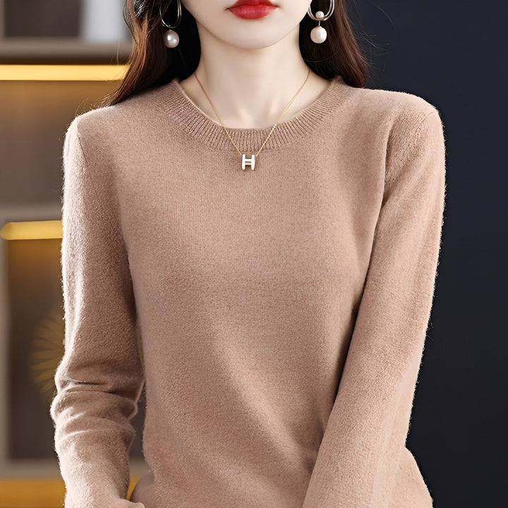 Julia - Trendiger, eng anliegender Damen-Wollpullover