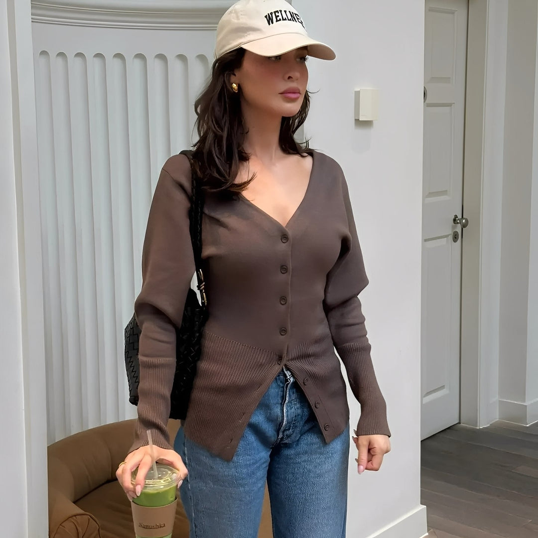 Deziree - Schicker, eng geschnittener Cardigan-Mantel für Damen