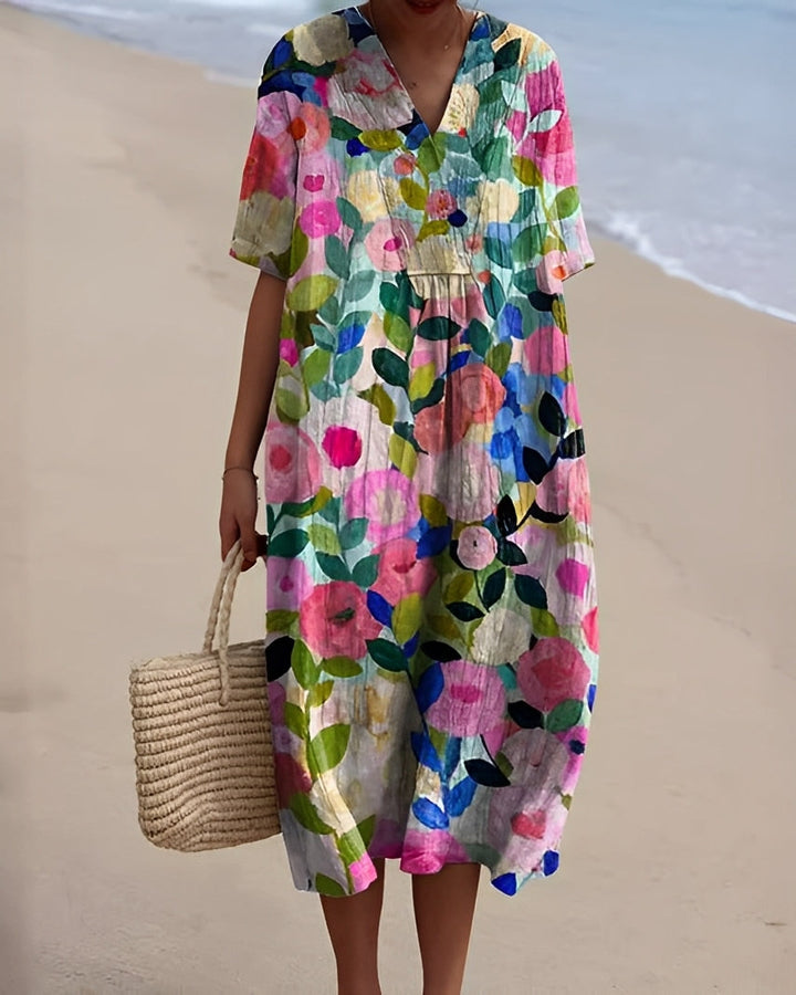 Romilly - Damen-Sommerkleid mit buntem Muster