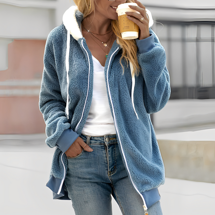 Rheanna - Damen Kapuzen-Fleecejacke für Gemütlichkeit