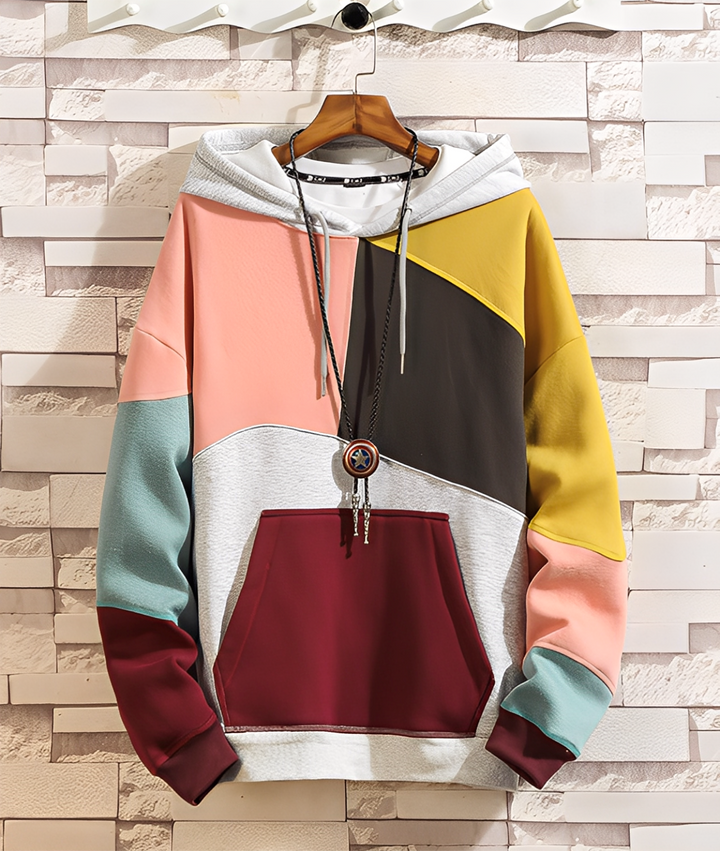 Stephen - Bunter, lockerer Herren-Hoodie