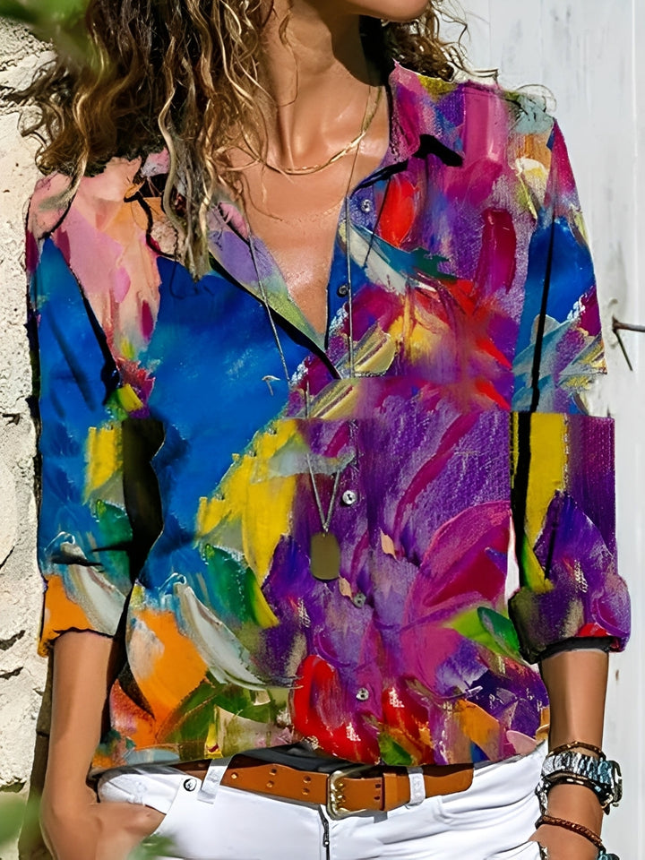 Santana - Schickes Damen-Shirt mit abstraktem Design