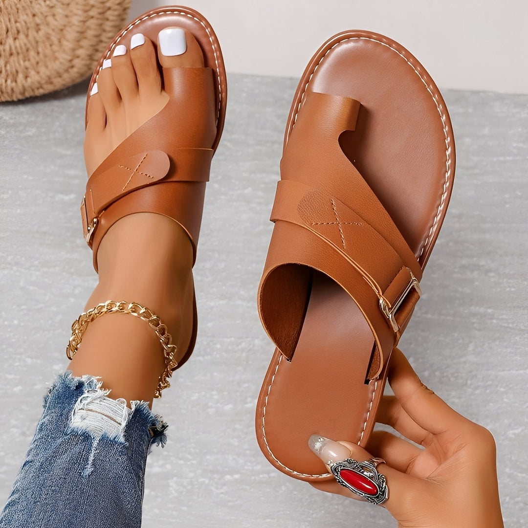 Renita - Komfortable, leichte flache Damen-Sandalen