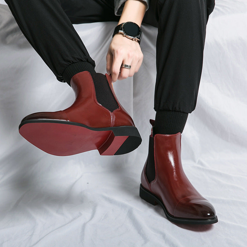 Kennith - Bequeme, elegante Chelsea-Stiefel aus Leder für Herren