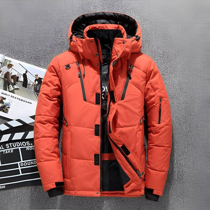 Damian - Modische Herren-Kapuzenjacke mit zahlreichen Taschen