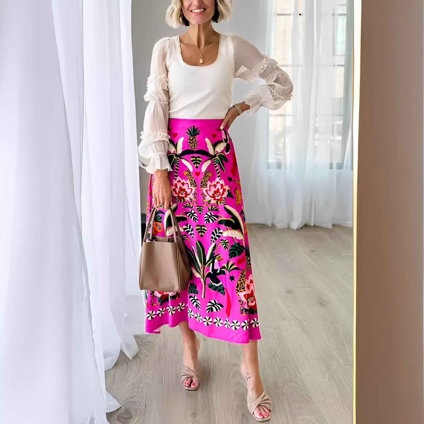 Chanie - Elegantes Blumenkleid für Frauen