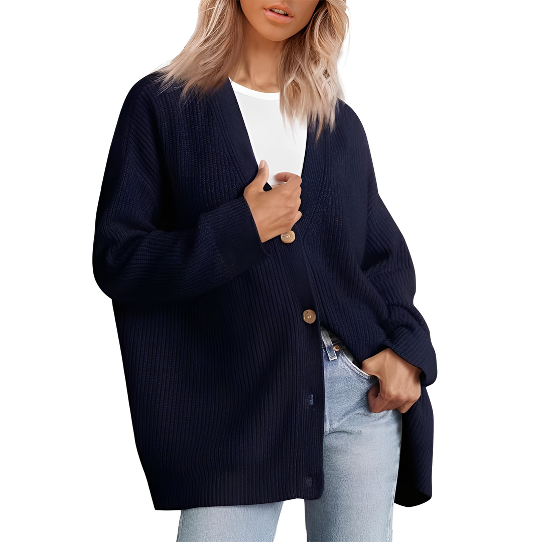 Christal - Komfortabler, weit geschnittener Damen-Cardigan